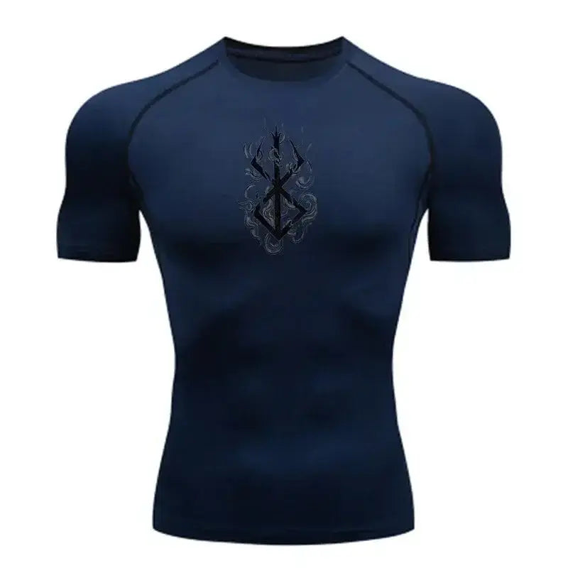 Camisa de Compressão Masculina azul
