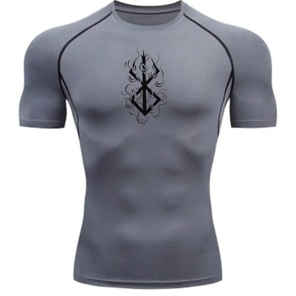Camisa de Treino Masculina cor cinza berserk