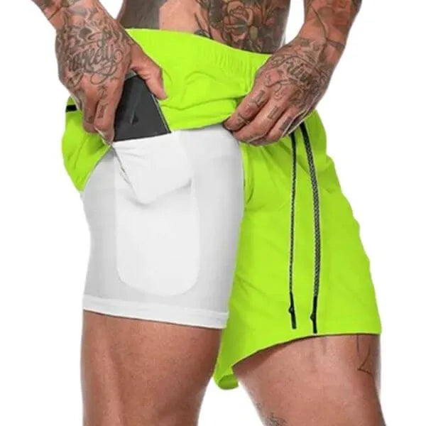 short 2 em 1 masculino 